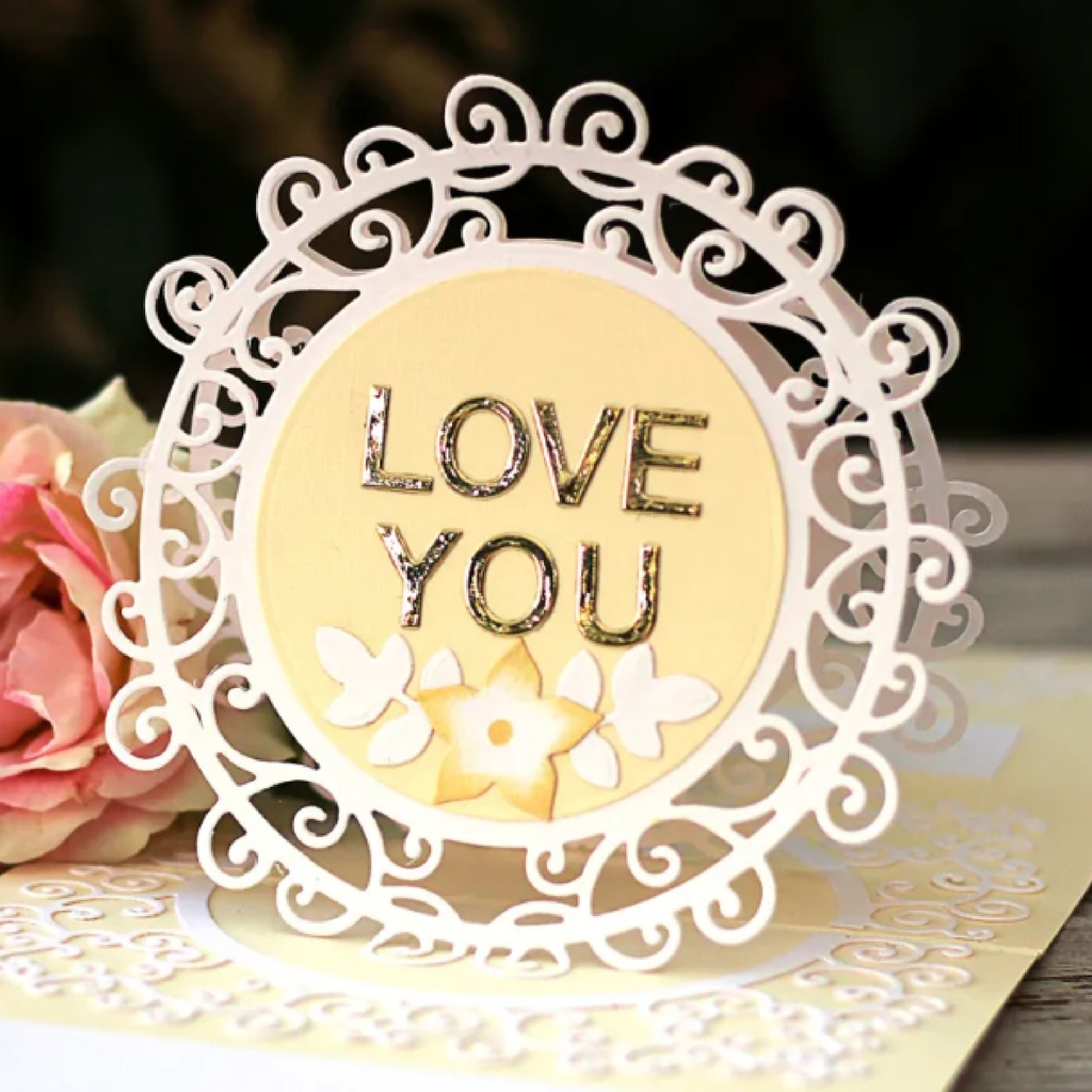 Miss You Swirl Etched Die