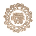 Miss You Swirl Etched Die