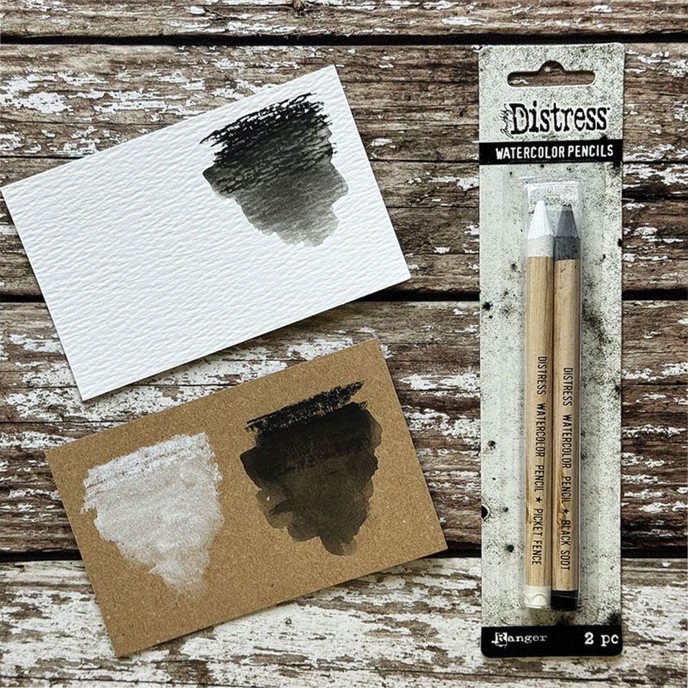 Tim Holtz - Distress Watercolour Pencils - Black & White