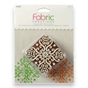 Plaid Fabric Creations™ Block Printing Stamp - Baroque Medallion (Medium)