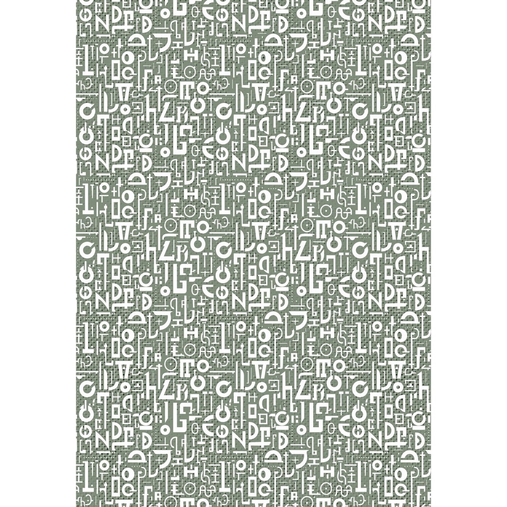 Ciao Bella Paper - Typographic - A4 Deluxe & Vellum Dual Pack (6 Sheets) 