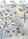 Ciao Bella Paper - Elegance of Blue A4 Deluxe Silver Paper 