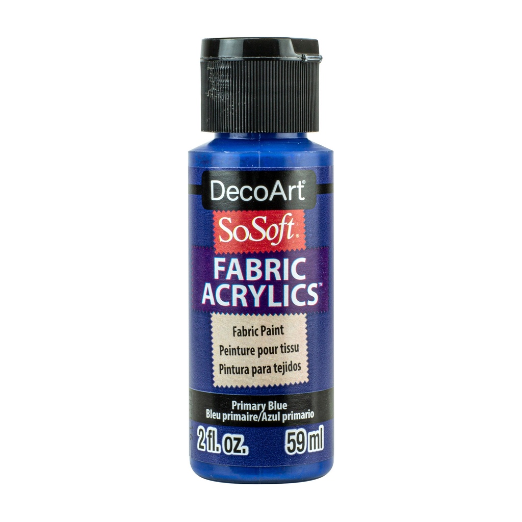 DecoArt SoSoft Fabric Paint 2oz - Primary Blue