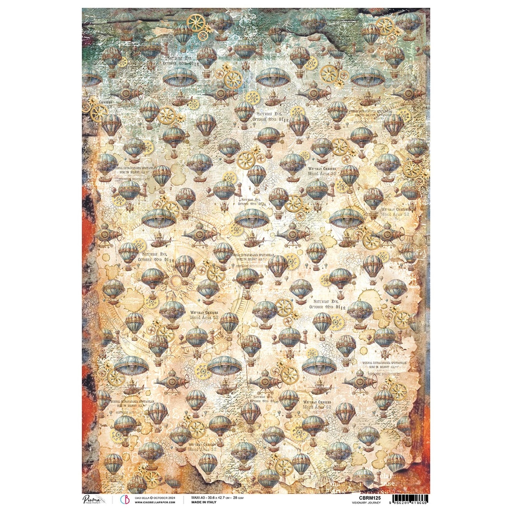 Ciao Bella Paper - Visionary Journey A3 rice paper (3 Pack)