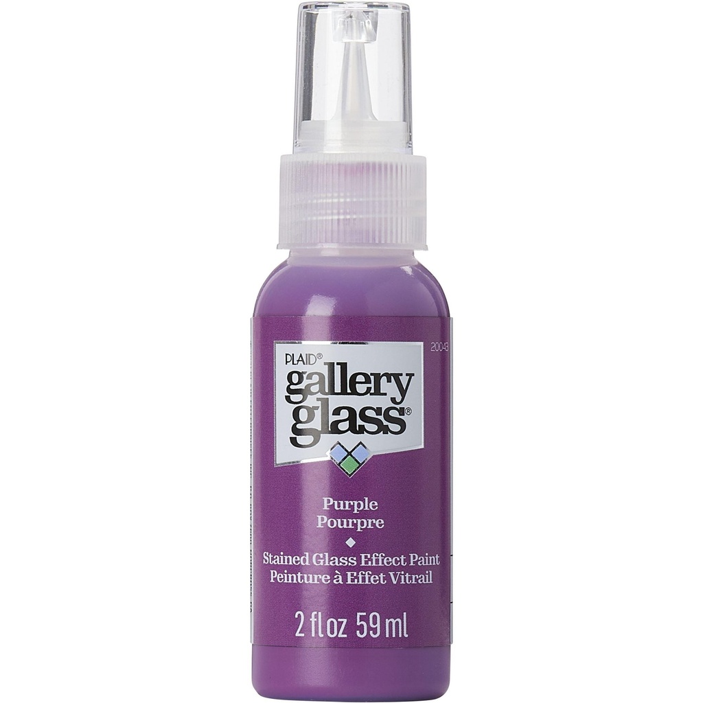 Plaid - Gallery Glass - 2oz - Purple