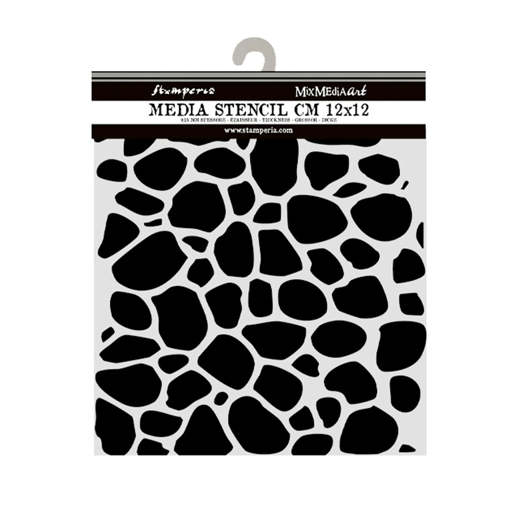 Stamperia - Hidden Grove - Stone Pattern Stencil (12cmx12cm)