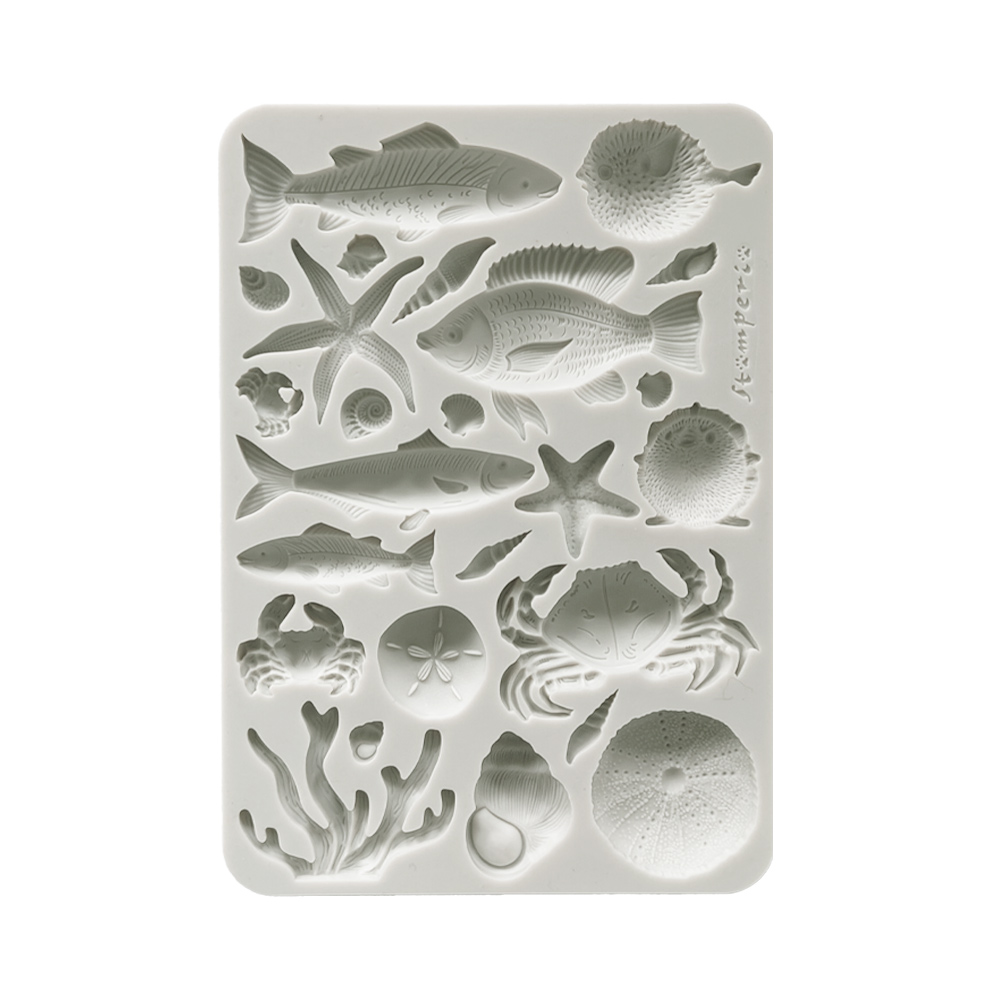 Stamperia - Silent Sea - A5 silicon mould - Shells and Fish 