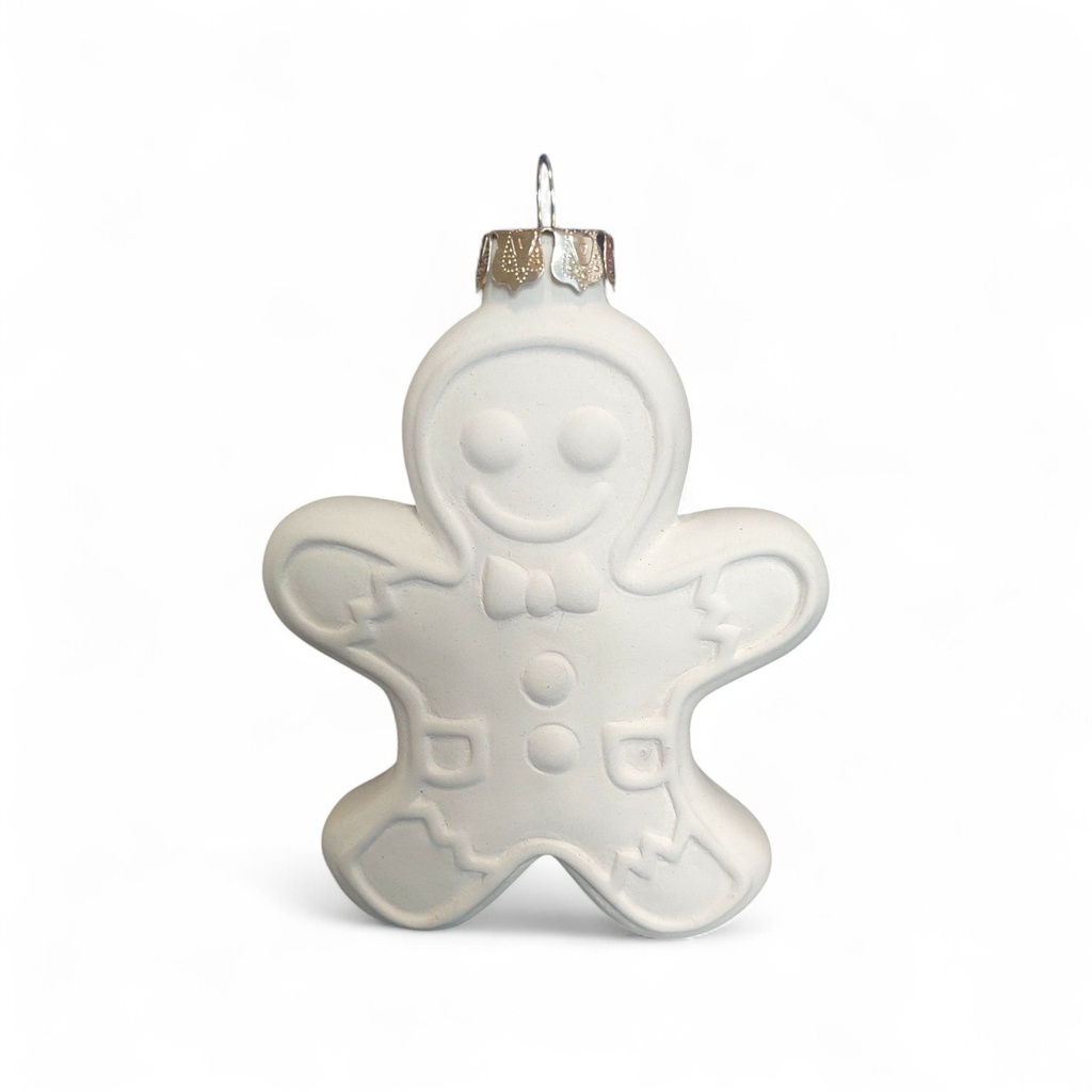 Gingerbread Bauble w/cap-wire (Carton of 12)