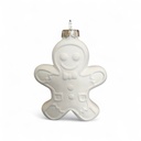 Gingerbread Bauble w/cap-wire (Carton of 12)