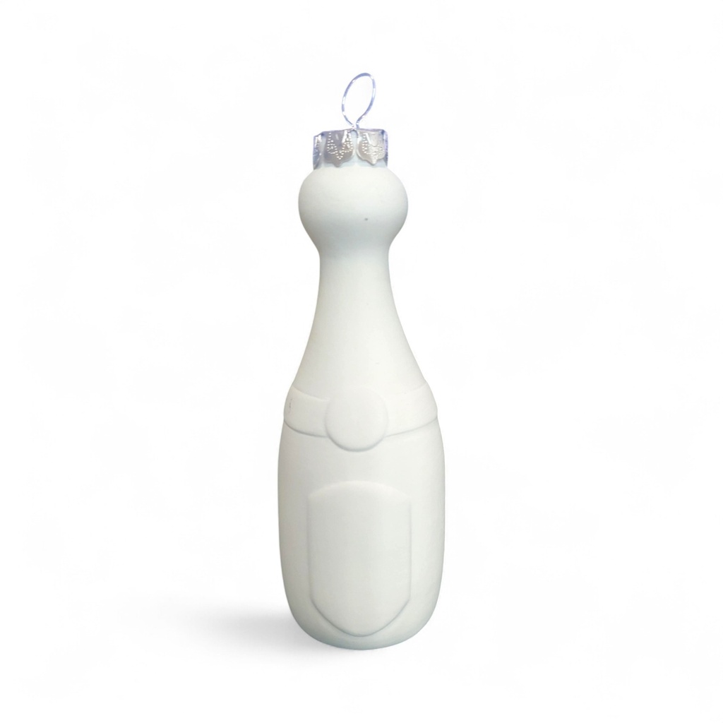 Champagne or Prosecco Bottle Bauble with cap-wire (Carton of 12)