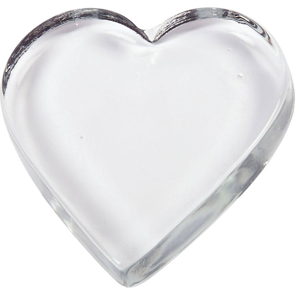 Glass Heart (pack of 10)