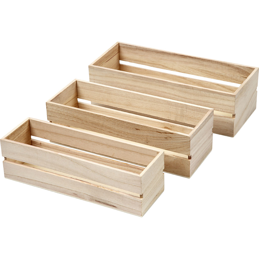 Vintage Wooden Boxes (set of 3)