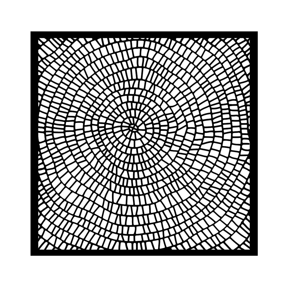 Stamperia - Whispering Woods - Bark Pattern Stencil (18x18cm)