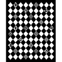 Stamperia - Furry Friends - Rhombus Stencil (20x25cm)