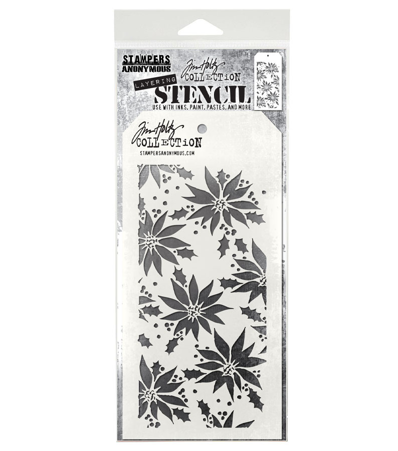Tim Holtz Layering Stencil - Poinsettia