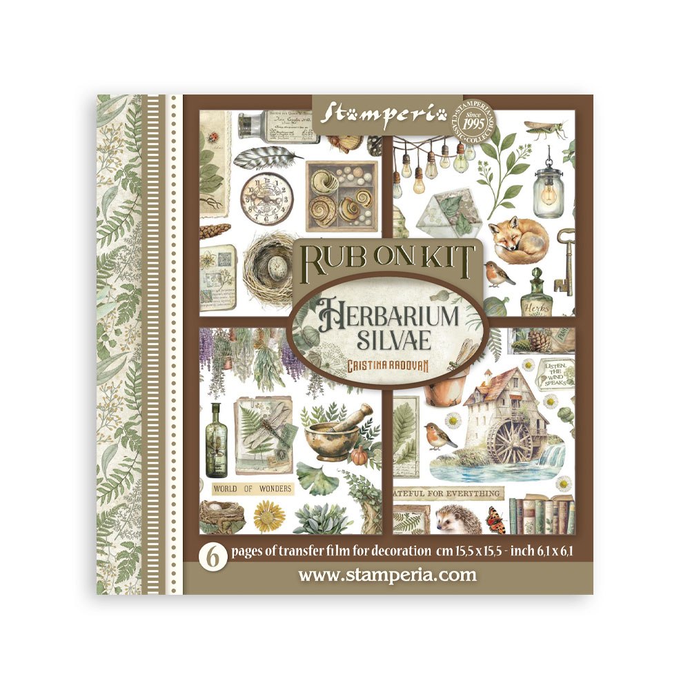 Stamperia - Herbarium Silvae - Rub on kit