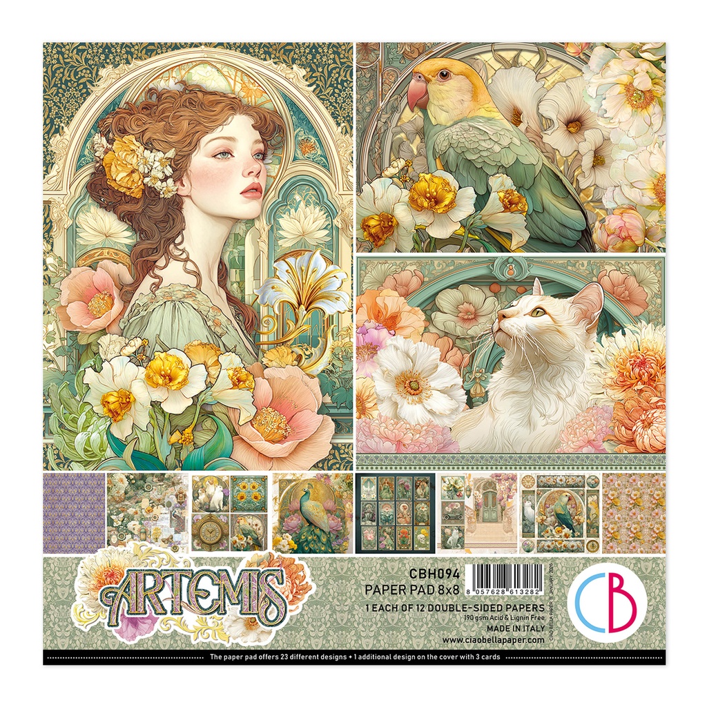 Ciao Bella Paper - Artemis - 8"x8" Paper Pad