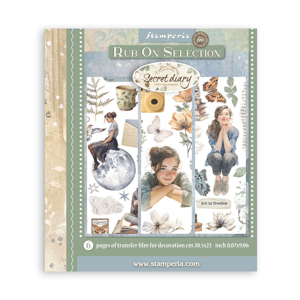 Stamperia - Secret Diary - Rub-on Selection 