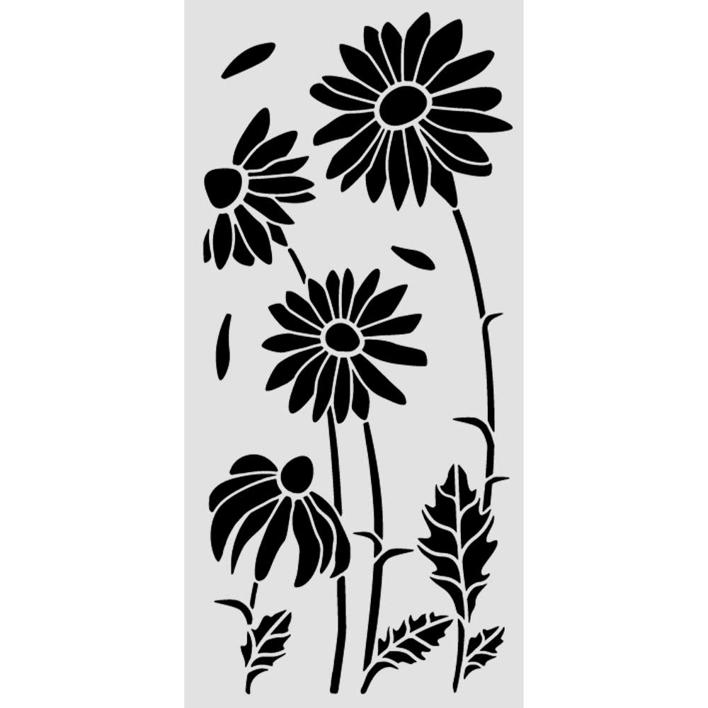 Stamperia - Daisy Art - Daisies Stencil (12x25cm)