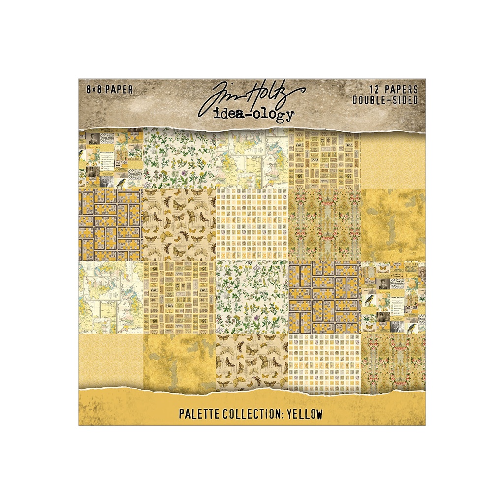 Tim Holtz Idea-ology - Palette Collection: Yellow (8"x8")