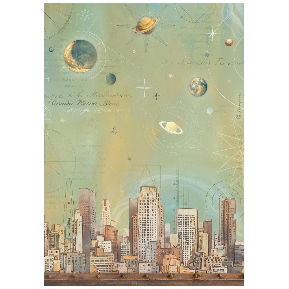 Stamperia - A New Beginning - A4 Rice Paper - Skyline