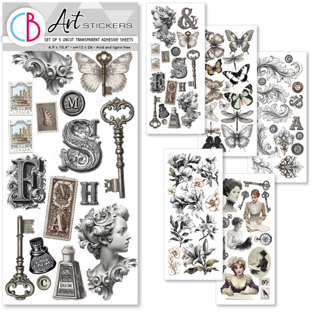  Ciao Bella Paper - Typographic Art Stickers  
