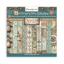 Stamperia - Gardens of Time - 8"x8" Backgrounds Scrapbooking Pad