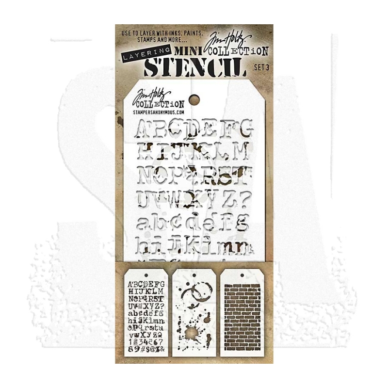 Tim Holtz Mini Layering Stencil Set # 3