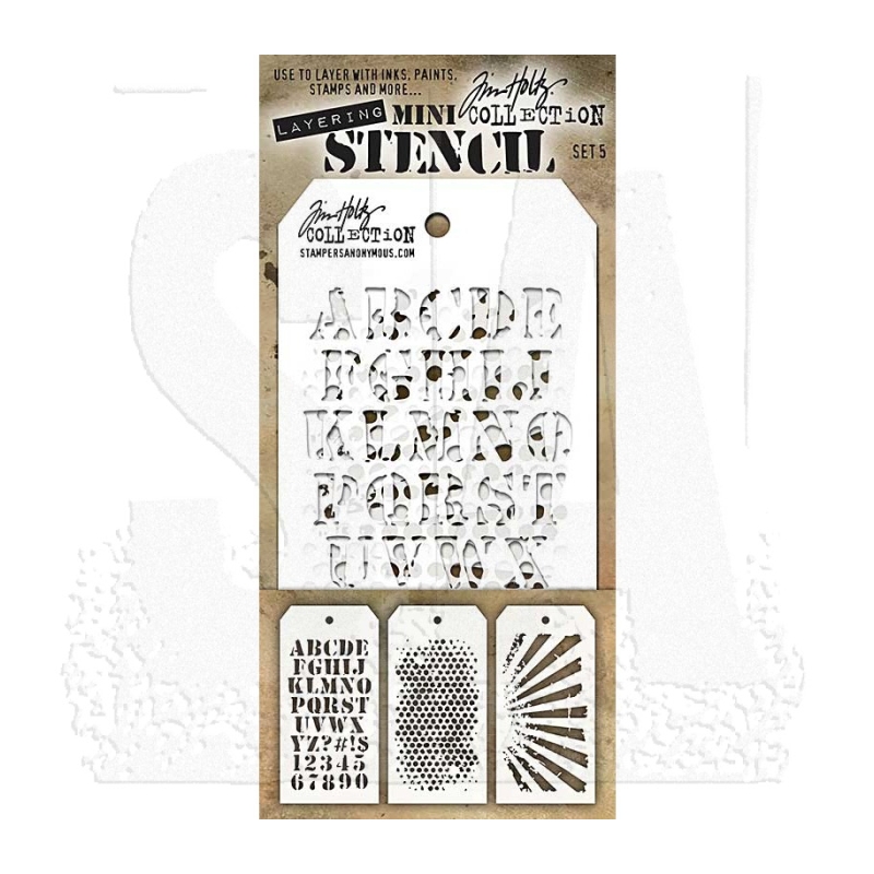 Tim Holtz Mini Layering Stencil Set # 5