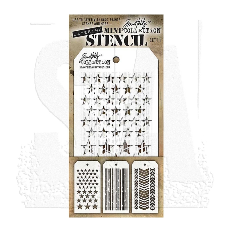 Tim Holtz Mini Layering Stencil Set #11