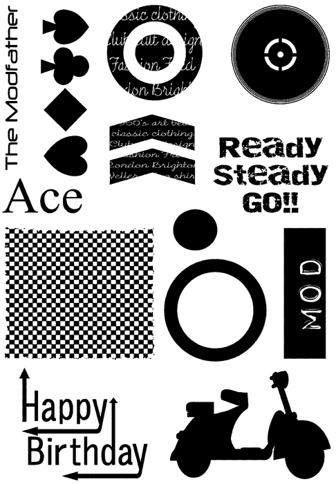 Bert & Gerts Mod A5 stamp set