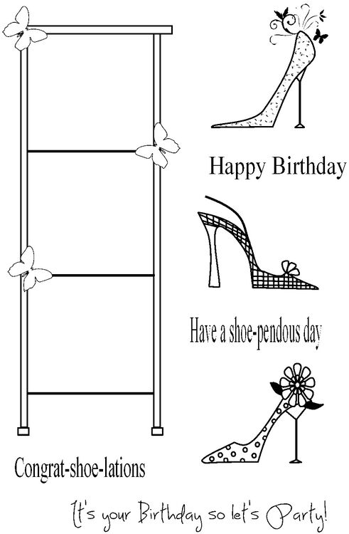 Personal Impressions Stand with Shoes stamp set
