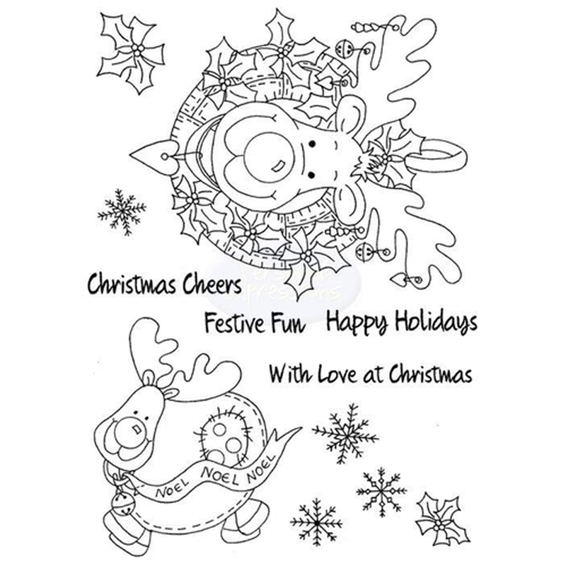 Personal Impressions Happy Holidays stamp set