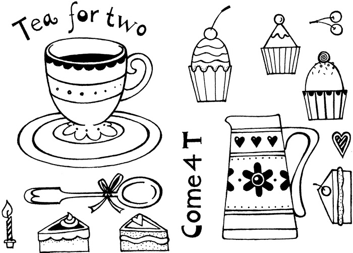 Cathie Shuttleworth Come 4 T stamp set