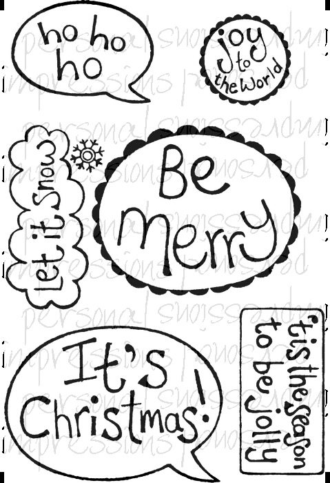Beth Hughes Be Merry stamp set