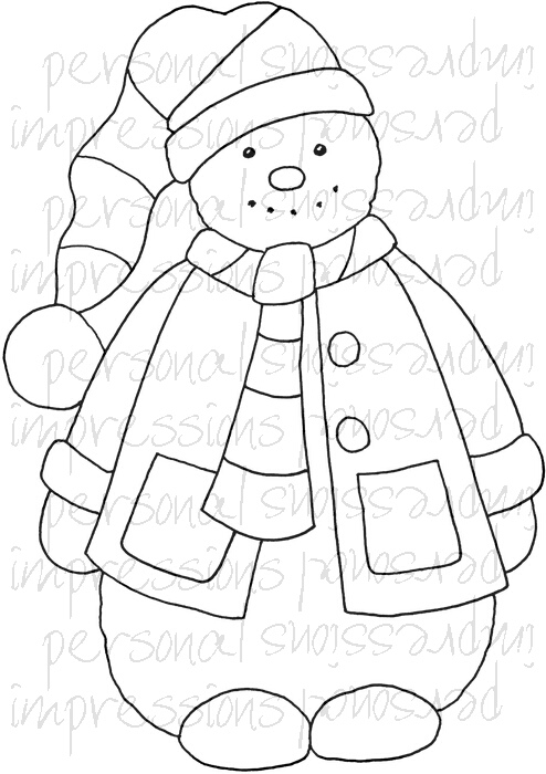 Lindsay Mason Zendoodle Snowman stamp set