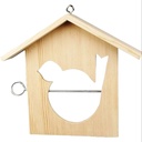 Creativ - Wood Bird Feeding House (single)