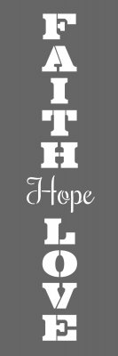 DecoArt Faith 6"x18" Stencil (2 pack)