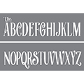 DecoArt Curly Alphabet 6"x18" Stencil (2 pack)