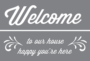 DecoArt Happy You're Here 6"x18" (2 pack)