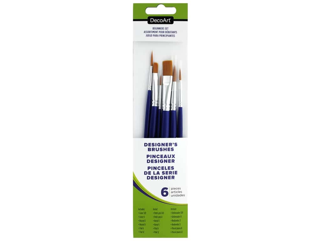 DecoArt Designer's Brushes - Beginner Set