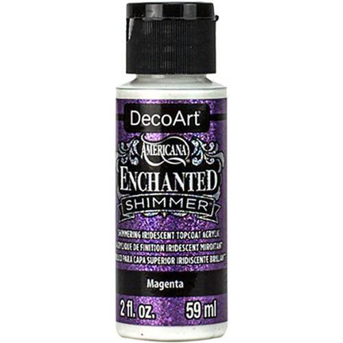 DecoArt Enchanted Iridescent Shimmer Topcoat 2oz - Magenta
