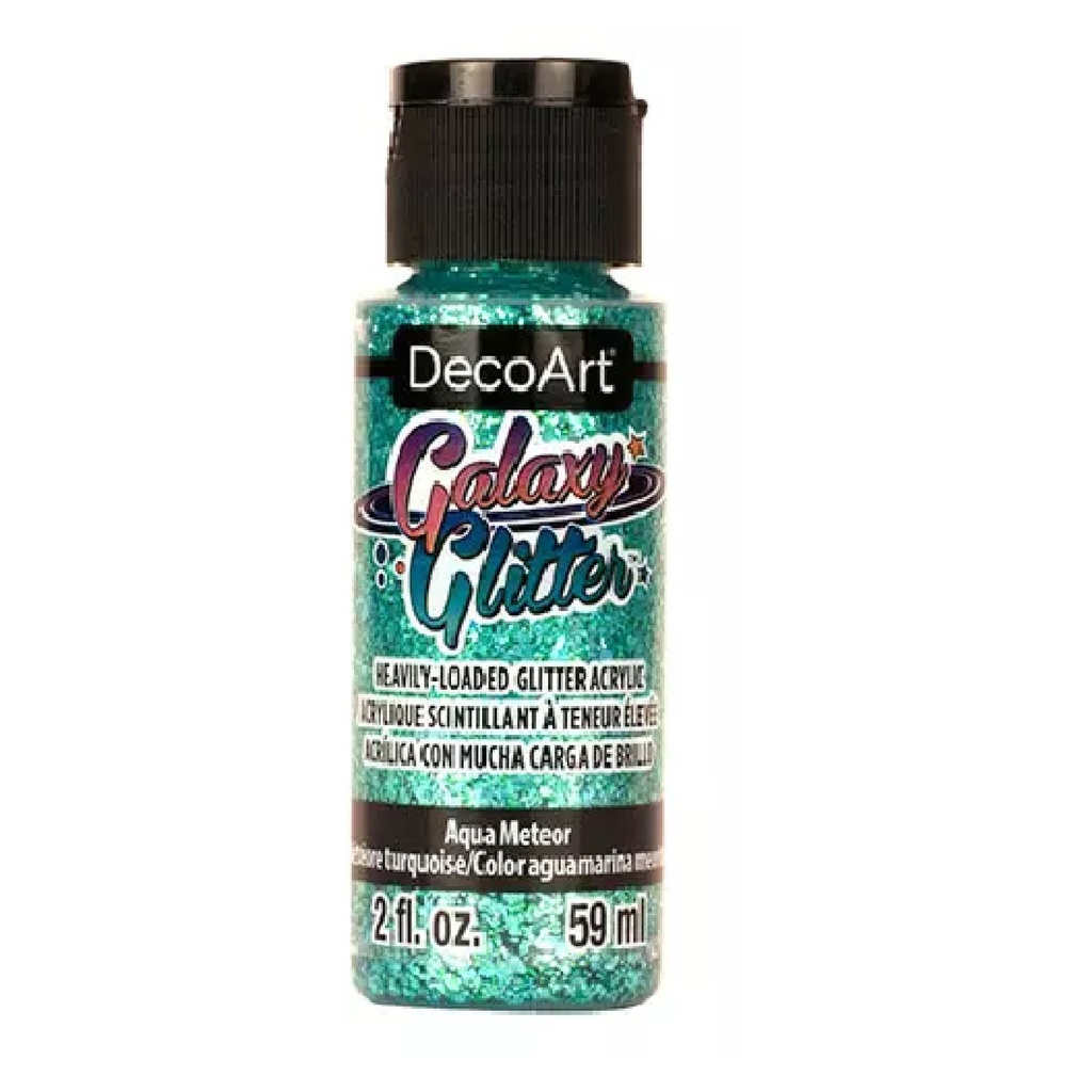 DecoArt Galaxy Glitter Acrylic Paint - Aqua Meteor 