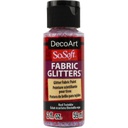 DecoArt SoSoft Glitter Fabric Paint 2oz - Red Twinkle
