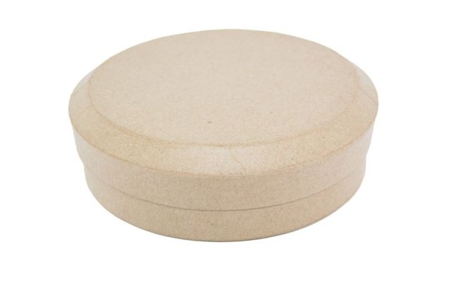 PaperMache Round Low Box (6 pieces)