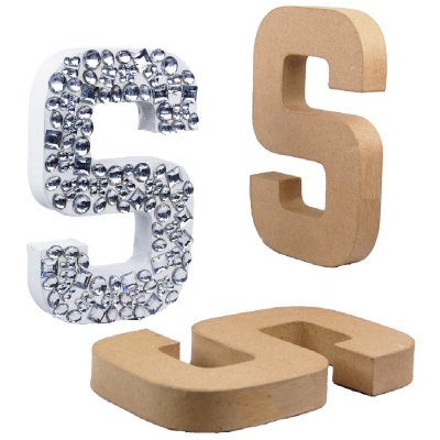 PaperMache Letter 8.25" S PACK OF 3