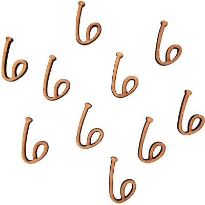 Pronty Crafts - MDF Number 6 - 2.8cm (10pk)