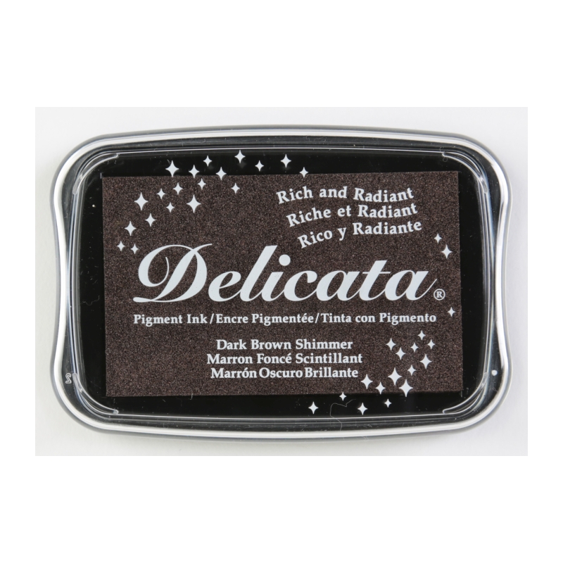 Delicata Dark Brown Shimmer Ink Pad 