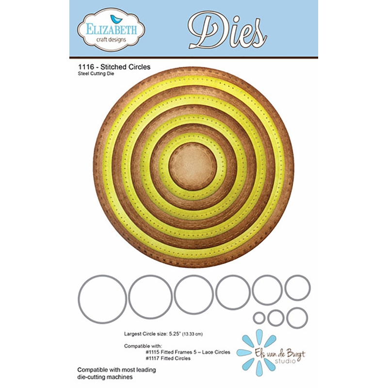 Elizabeth Craft Designs - Stitched Circles Nesting Dies