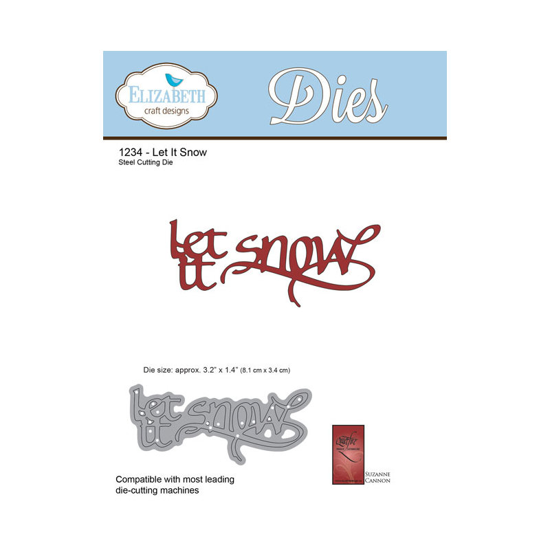Elizabeth Craft Designs - A Way With Words: Let It Snow Die